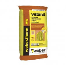 Клеевая смесь Weber Vetonit Терм МВ для монтажа мин. ваты, 25 кг