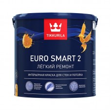 Краска в/д для стен и потолков Tikkurila EURO SMART 2 база A (2,7 л)