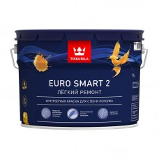 Краска в/д для стен и потолков Tikkurila EURO SMART 2 база A (9 л)