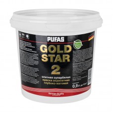 Краска в/д для стен и потолков Pufas GOLD STAR 2 (0,9 л)