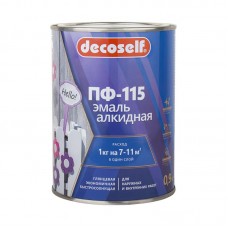 Эмаль Pufas Decoself ПФ-115, белая (0,9 кг)