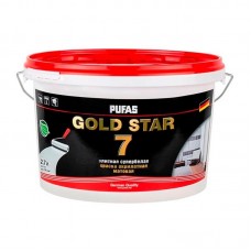 Краска акрилатная Pufas GOLD STAR 7 мат., супербелая мороз. (2,7 л)